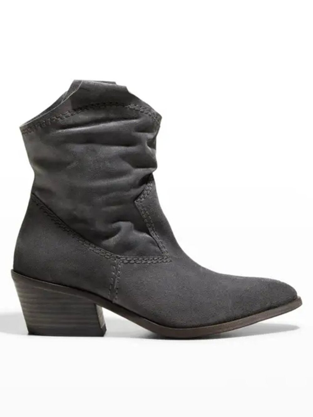 $750 PEDRO GARCIA ARKANSAS WESTERN BLOCK CUBAN BOOT BLACK SUEDE 42 (DD14)